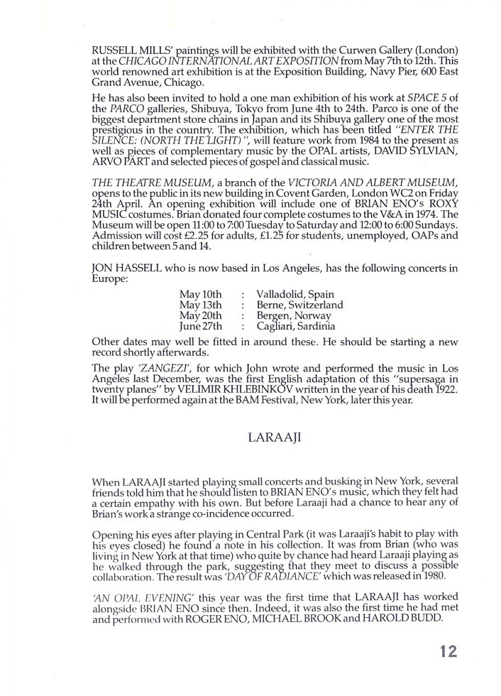 Opal Information: Number 4 (page 12)